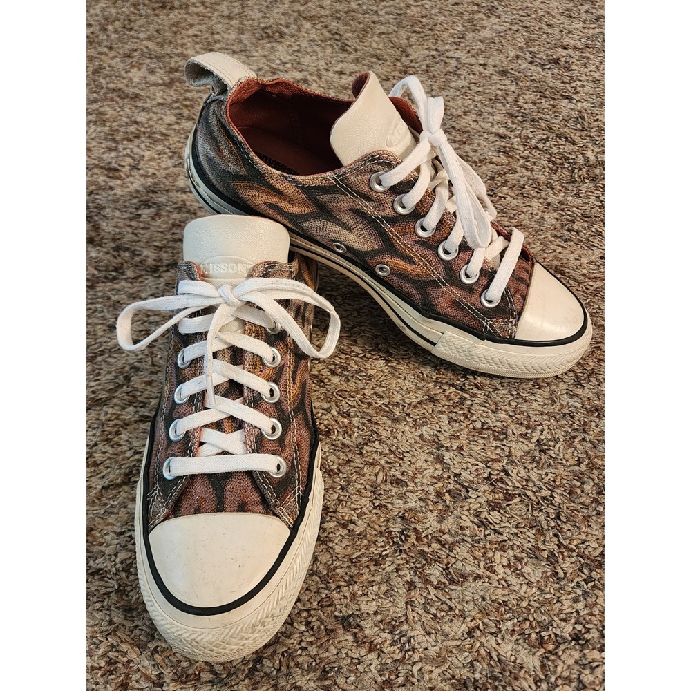 Converse x Missoni Chuck Taylor All Star Low Auburn Knit Sneakers Womens 7.5